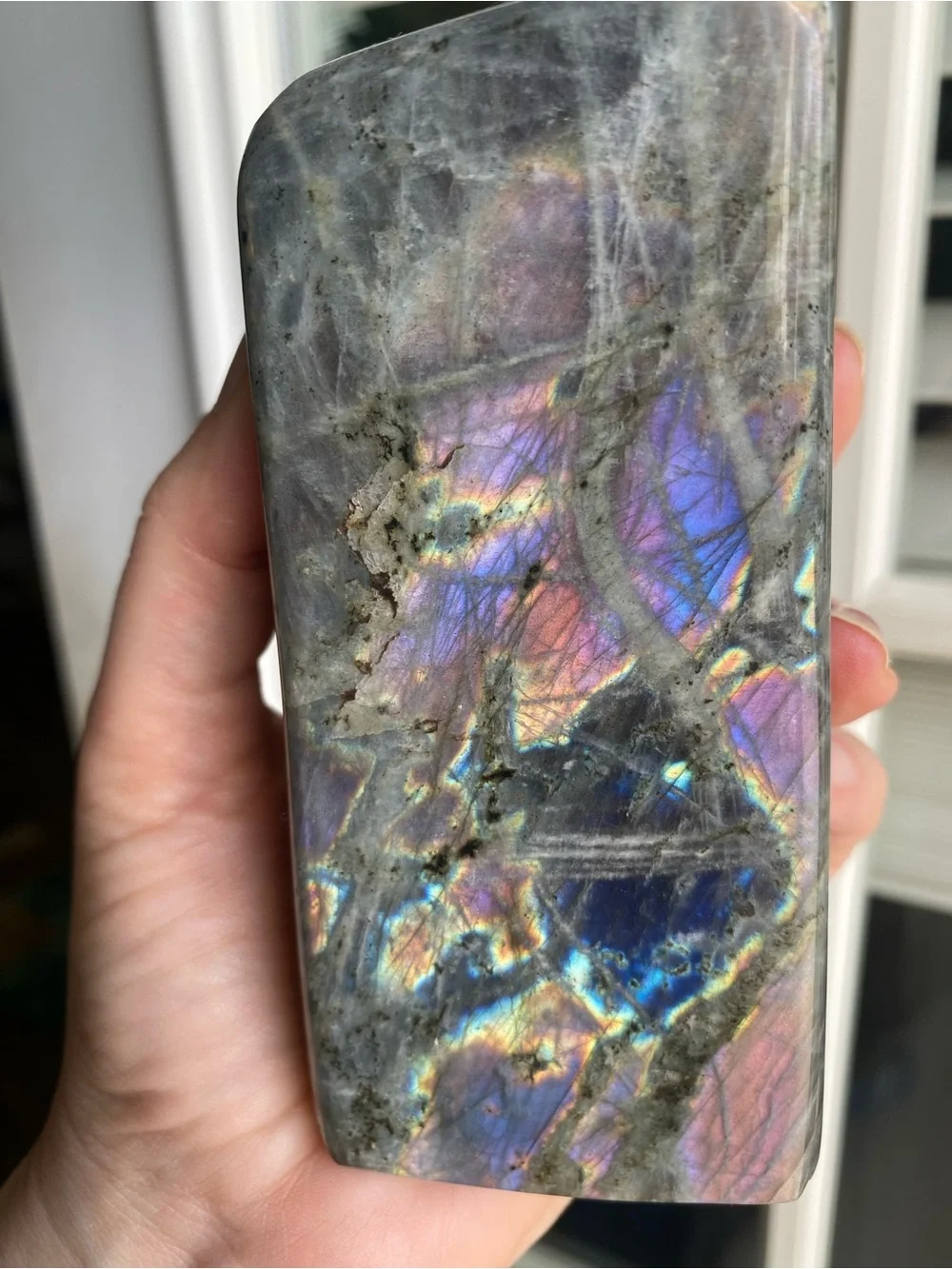 ✨ Double Flash Labradorite Freeform – 4.5 Inches ✨